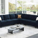 Modern Velvet L - Shaped Sectional Sofa With Chaise - Calmora - Sleep Galleria