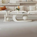 Modern Stone Coffee Table with Metal Base - XMSJ - Sleep Galleria