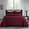 3-Piece Reversible Microfiber Quilt Bedding Set - Sleep Galleria