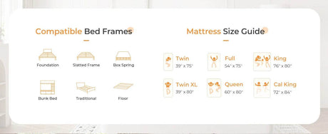 Medium Firm 10-Inch Lavender Memory Foam Hybrid Mattress - Sleep Galleria