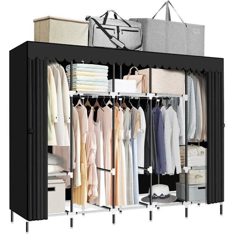 82-Inch Portable Wardrobe Closet With Shelves - Sleep Galleria