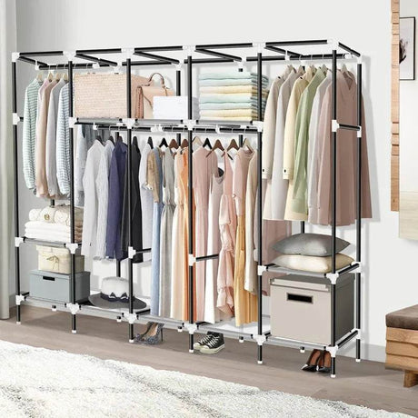 82-Inch Portable Wardrobe Closet With Shelves - Sleep Galleria