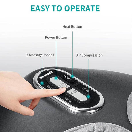 Electric Foot Massager Heating Air Compression Shiatsu Therapy - Sleep Galleria