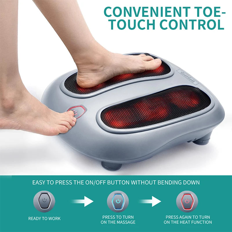 Shiatsu Electric Foot Massager With Heating Therapy