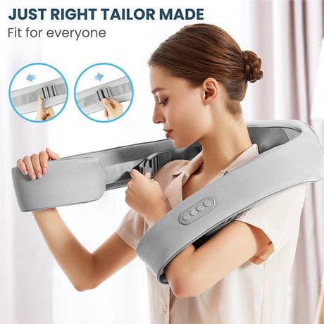 Shiatsu Heated Deep Kneading Neck And Shoulder Massager - Sleep Galleria