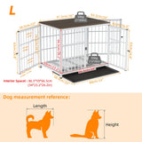 Multifunctional Wooden Dog Crate With Removable Tray