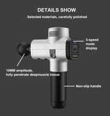 Portable Deep Tissue Massage Gun With 6 Attachments - Sleep Galleria