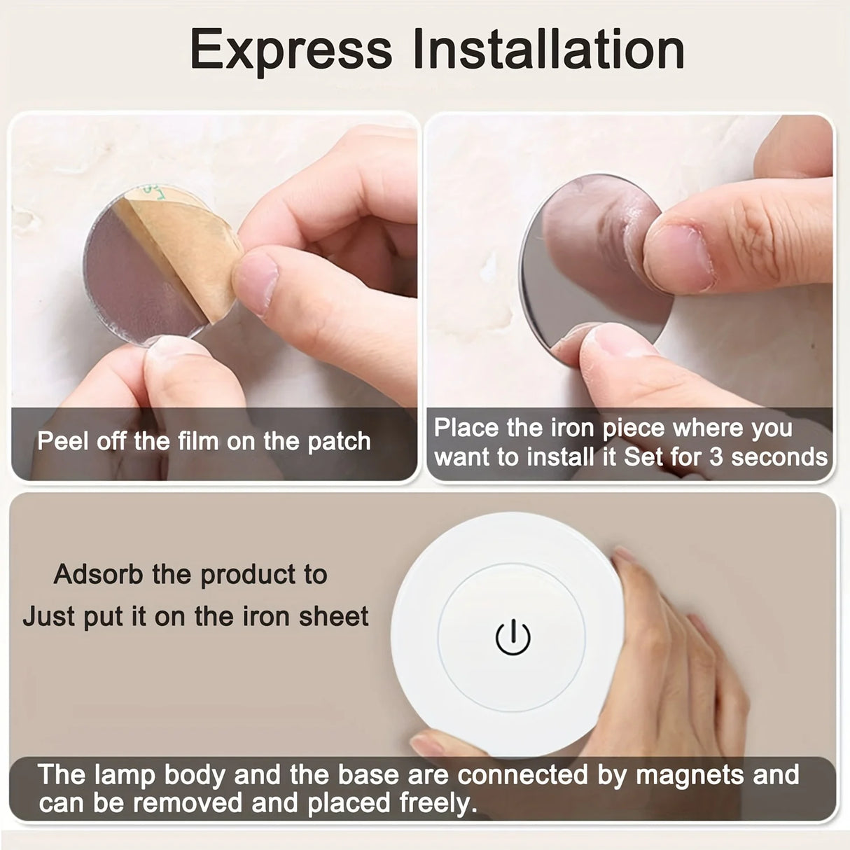 Rechargeable Touch-Sensitive LED Night Light
