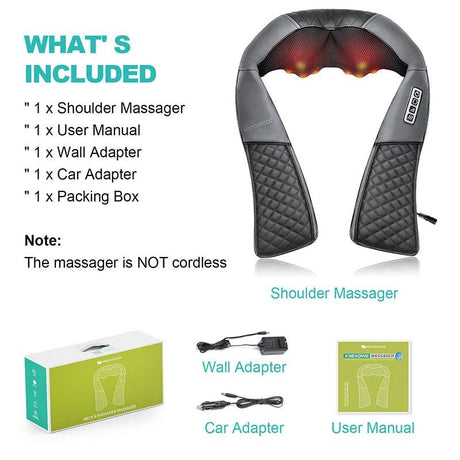 Deep Tissue Shiatsu Neck Shoulder Massage Device - Sleep Galleria