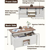 Farmhouse Lift-Top Coffee Table - Sleep Galleria