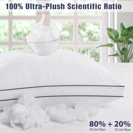 Soft Down Alternative Pillow Set of 2 - BedStory - Sleep Galleria