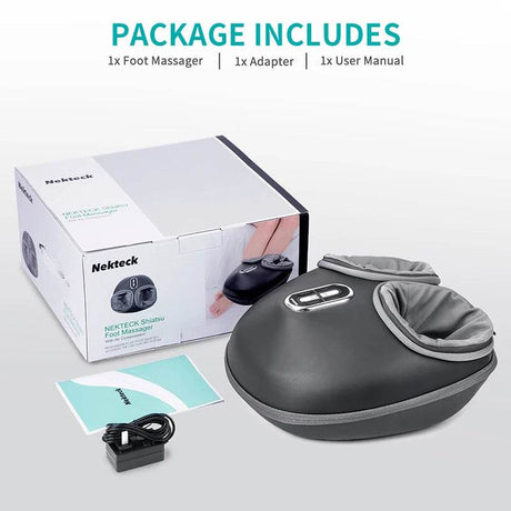 Electric Foot Massager Heating Air Compression Shiatsu Therapy - Sleep Galleria
