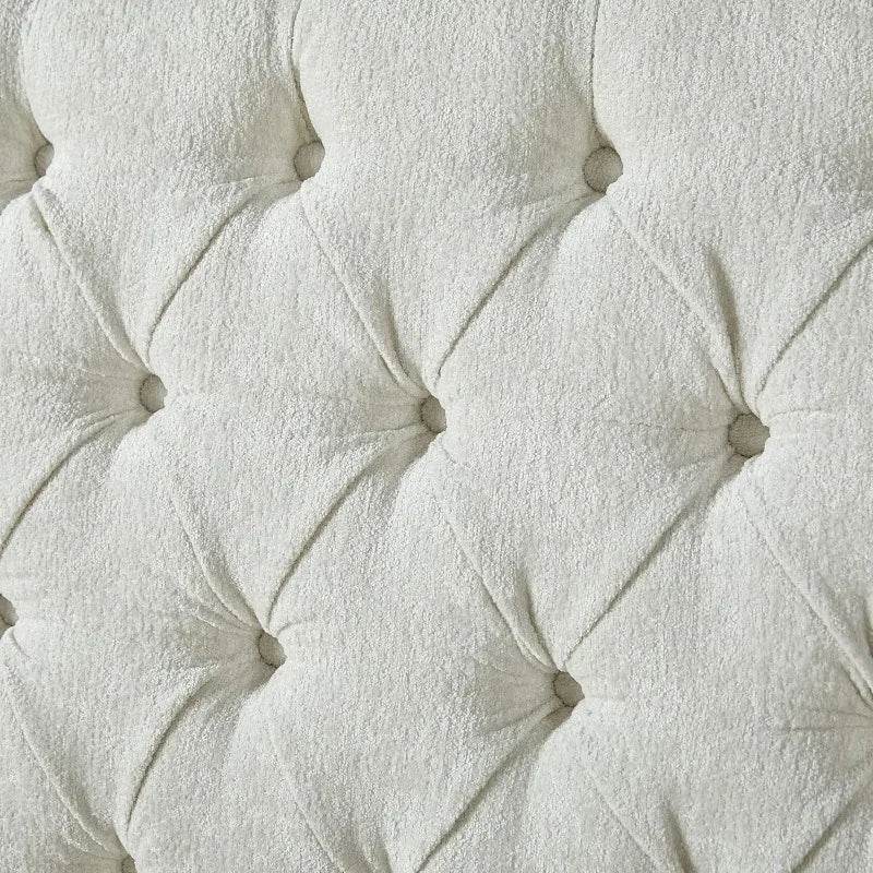 Chenille Upholstered Sleigh Bed Frame - Sleep Galleria
