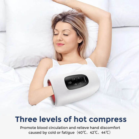 Electric Hand Massager Air Compression Hot Compress Device - Sleep Galleria