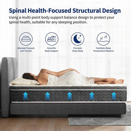 Medium Hybrid Gel Foam Pocket Spring Mattress - Amztree - Sleep Galleria