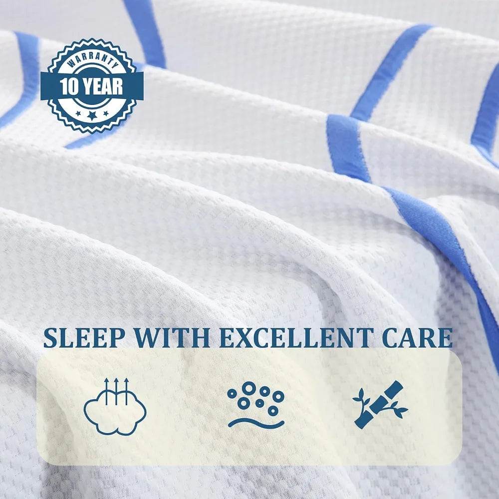 Medium Charcoal Gel Memory Foam Mattress - XMSJ - Sleep Galleria