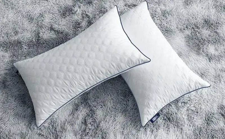 Pair of Soft Polyester Neck Support Pillows - BedStory - Sleep Galleria