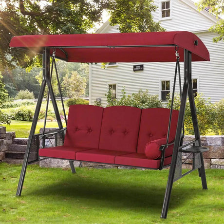 Outdoor Patio Swing with Adjustable Canopy - ZUIYU - Sleep Galleria