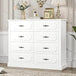 Modern Farmhouse 8 - Drawer Wood Dresser - XMSJ - Sleep Galleria