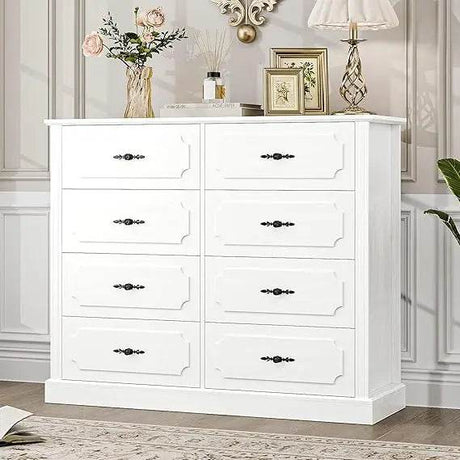 Modern Farmhouse 8 - Drawer Wood Dresser - XMSJ - Sleep Galleria