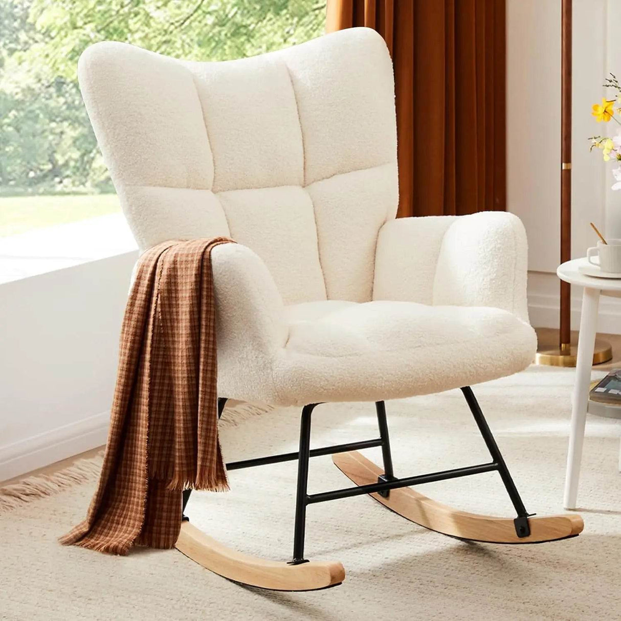 Teddy Upholstered Nursery Rocking Chair - Sleep Galleria