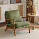 Mid - Century Linen Upholstered Accent Chair - Calmora - Sleep Galleria