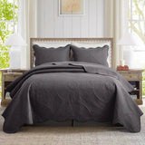 3-Piece Reversible Microfiber Quilt Bedding Set - Sleep Galleria