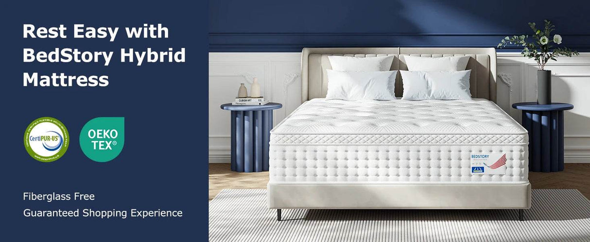 Medium Hybrid Memory Foam Pocket Spring Mattress - BedStory - Sleep Galleria