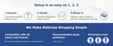 Medium Hybrid Memory Foam Pocket Spring Mattress - BedStory - Sleep Galleria