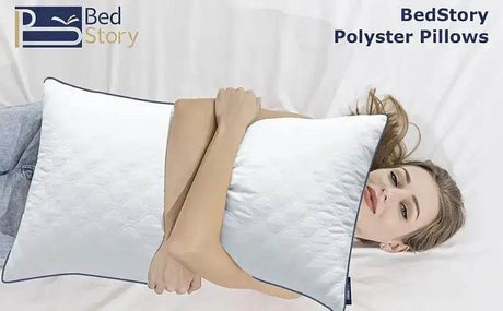 Pair of Soft Polyester Neck Support Pillows - BedStory - Sleep Galleria