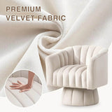 Modern Velvet 360-Degree Swivel Chair - Sleep Galleria