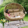 Oversized Double Egg Chair With Cushions - Sleep Galleria