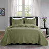 3-Piece Reversible Microfiber Quilt Bedding Set - Sleep Galleria