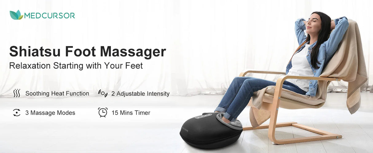 Shiatsu Electric Foot Massager With Heating Therapy