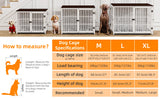 Multifunctional Wooden Dog Crate With Removable Tray