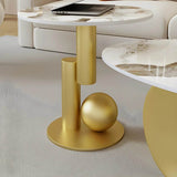 Modern Stone Coffee Table with Metal Base - XMSJ - Sleep Galleria