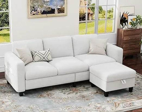 Modern Convertible L Shaped Sectional Sofa - Calmora - Sleep Galleria