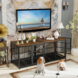 Multifunctional Wooden Dog Crate With Removable Tray