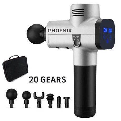 Portable Deep Tissue Massage Gun With 6 Attachments - Sleep Galleria