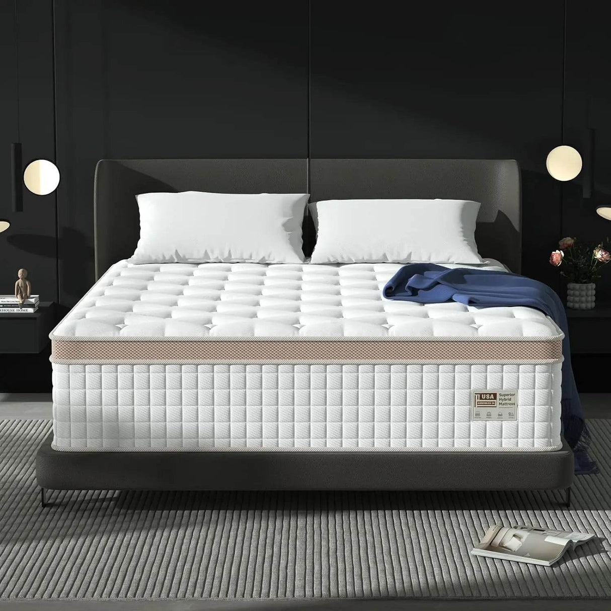 Medium Gel-Infused Hybrid Memory Foam Mattress - Sleep Galleria
