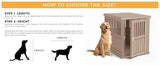 Lockable Resin Dog Crate End Table Nightstand
