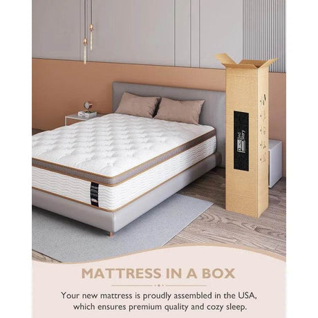 Medium Hybrid Pocket Spring Mattress 14 Inch - BedStory - Sleep Galleria