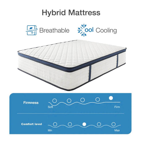 Medium Plush Hybrid Memory Foam Mattress - Sleep Galleria