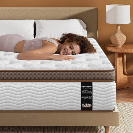 Medium Hybrid Gel Memory Foam Mattress - BedStory - Sleep Galleria