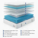 Medium Hybrid Memory Foam Pocket Spring Mattress - BedStory - Sleep Galleria