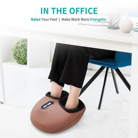 Electric Foot Massager with Heat Compression Shiatsu Therapy - Sleep Galleria
