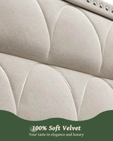 Velvet Upholstered Wingback Platform Bed Frame - XMSJ - Sleep Galleria