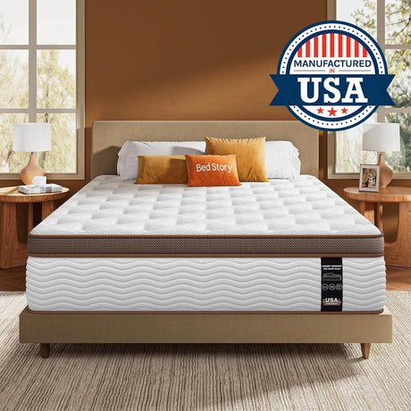 Medium Hybrid Gel Memory Foam Mattress - BedStory - Sleep Galleria