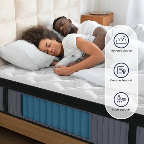 Medium Hybrid Memory Foam Pocket Spring Mattress - BedStory - Sleep Galleria
