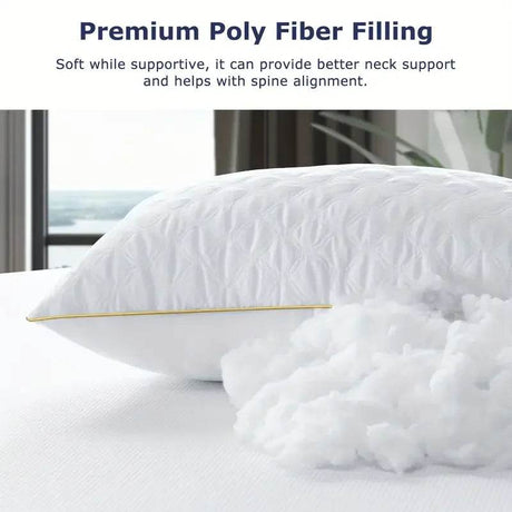 Set of 2 Soft Hypoallergenic Neck Pillows - BedStory - Sleep Galleria